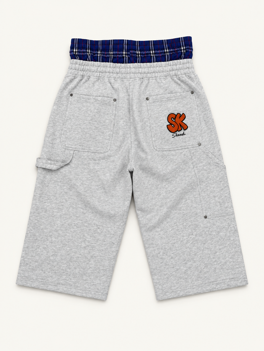 Skeesh Boxer Short Jort Grey - back