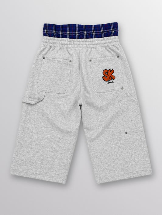Skeesh Boxer Short Jort Grey - back