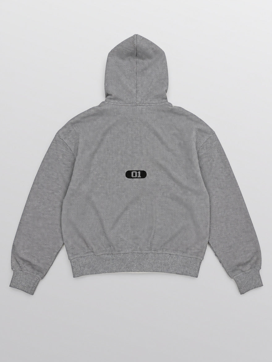 Skeesh FootSkull Helmet Zip Hoodie - back
