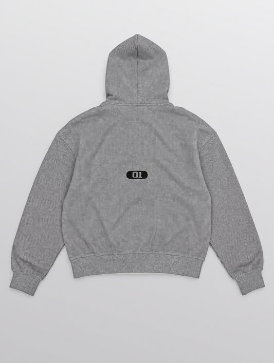 Skeesh FootSkull Helmet Zip Hoodie - back