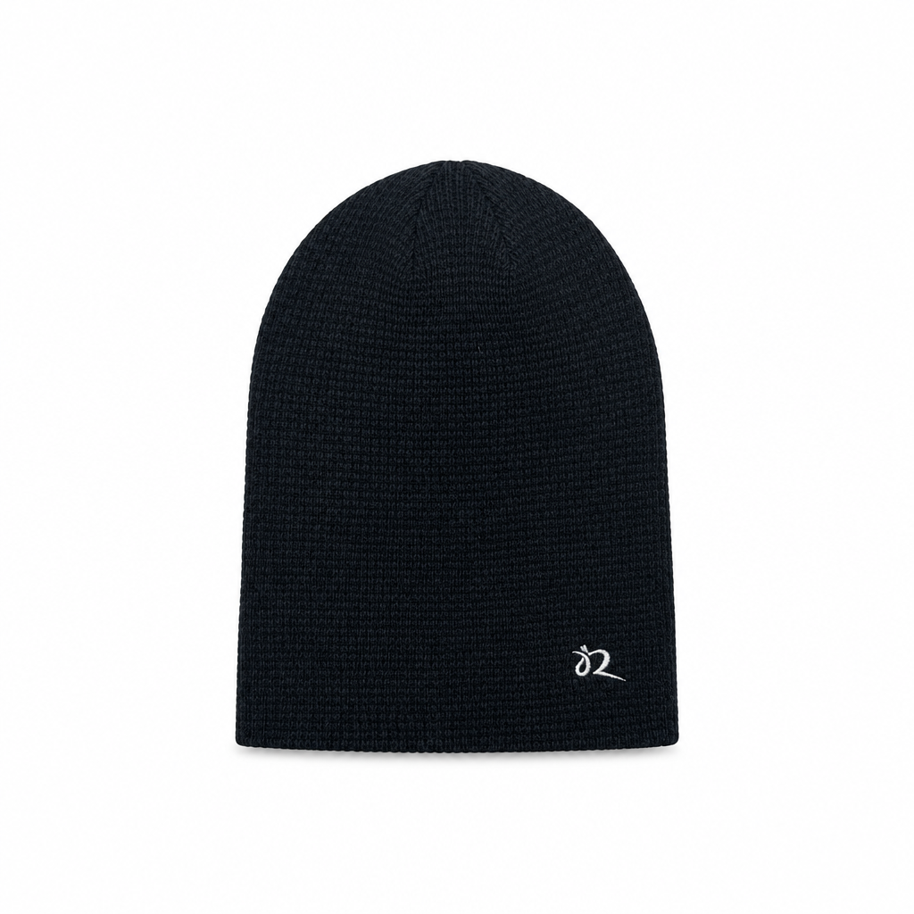 Skeesh waffleknit beanie, script logo