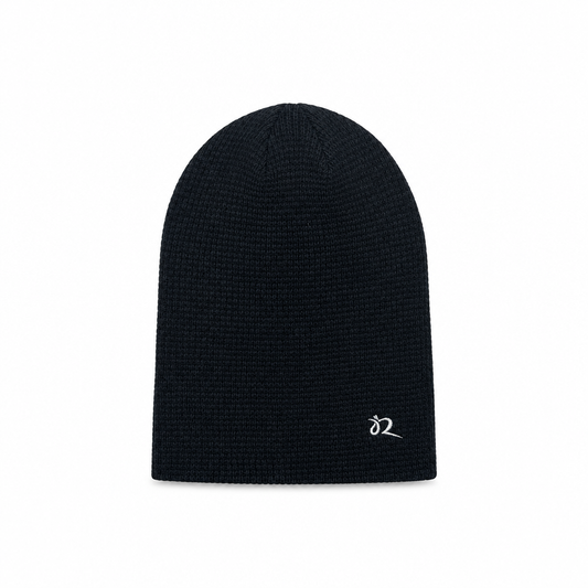 Skeesh waffleknit beanie, script logo