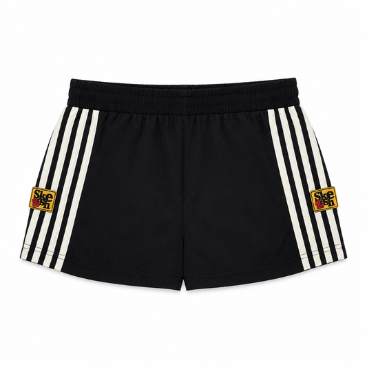 Skeesh black skirt with stripe panels