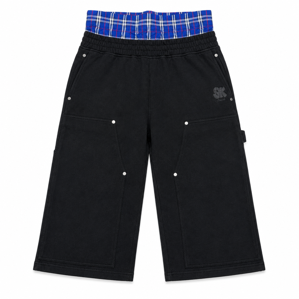 SK Boxer Short Jort in black, front