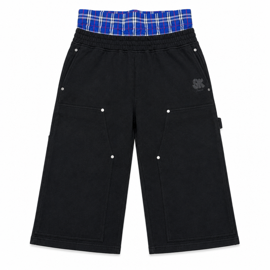 SK Boxer Short Jort in black, front