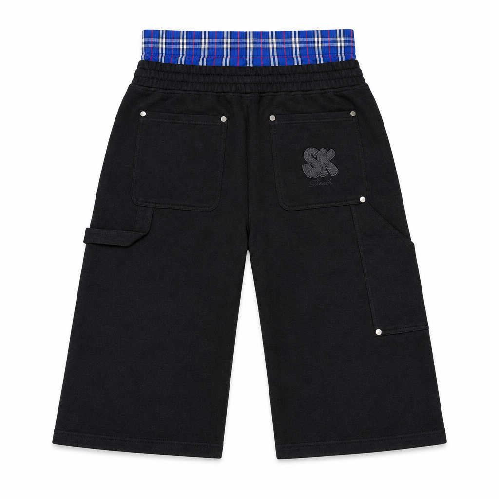 SK Boxer Short Jort in black, back