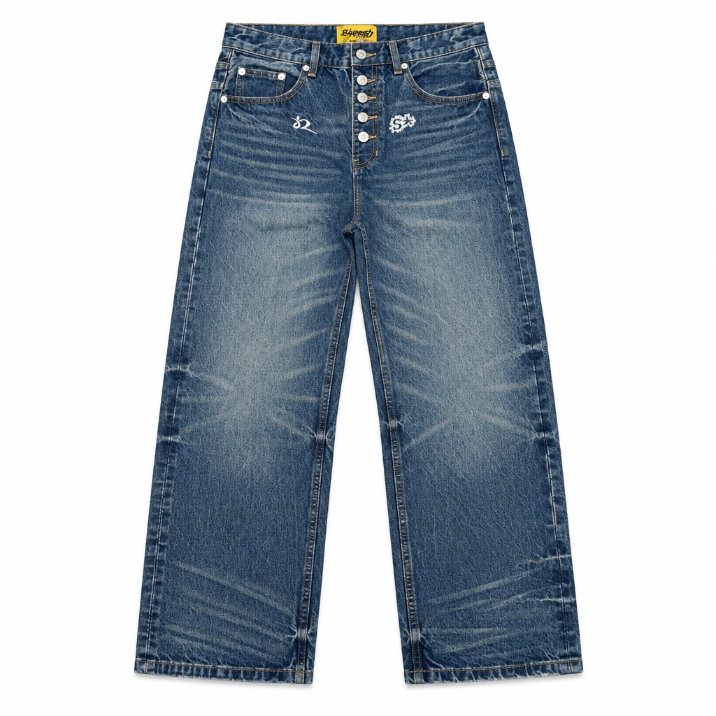 Jean No Fly Zone Denim in blue, front
