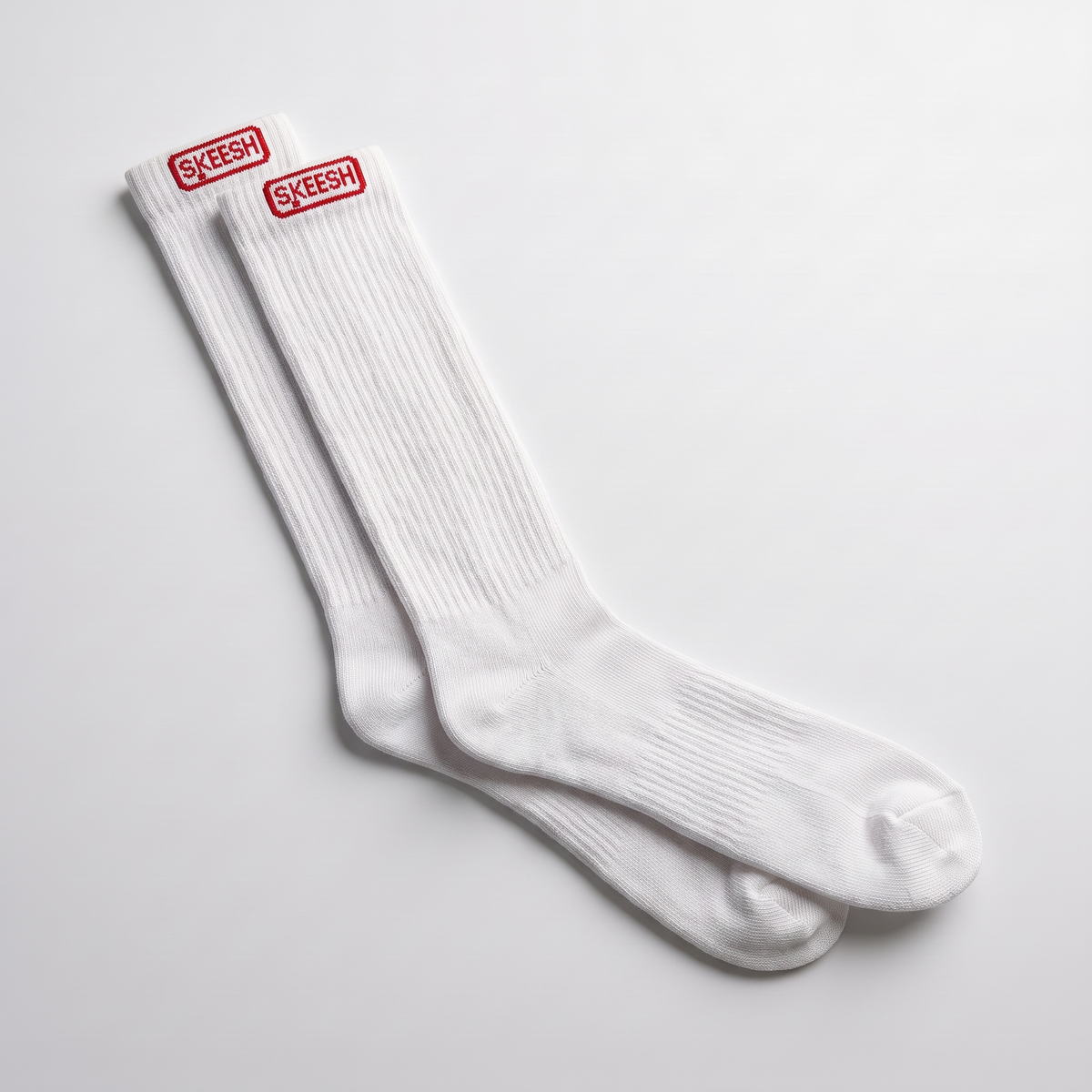 Skeesh Signature Slouch Socks in white