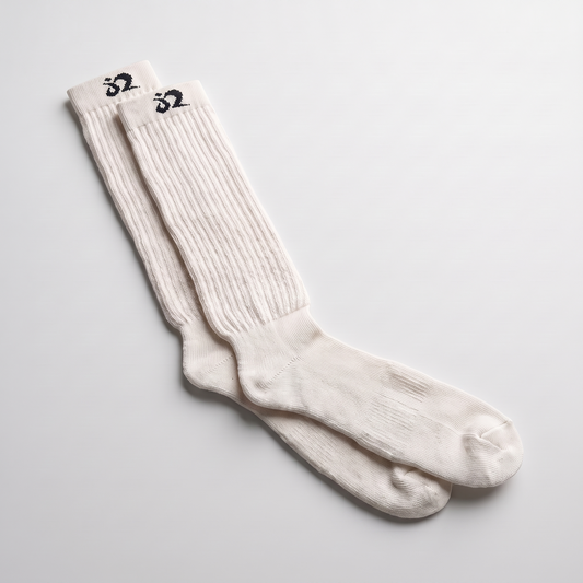 Skeesh Rollout Skrunch Socks in white