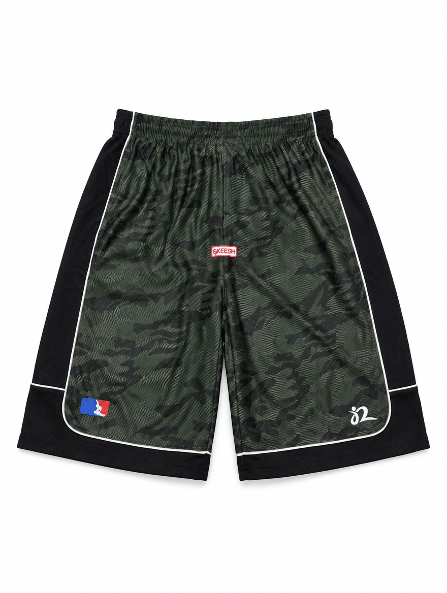 And-Sum Vol.2 Shorts - Olive Camo - front