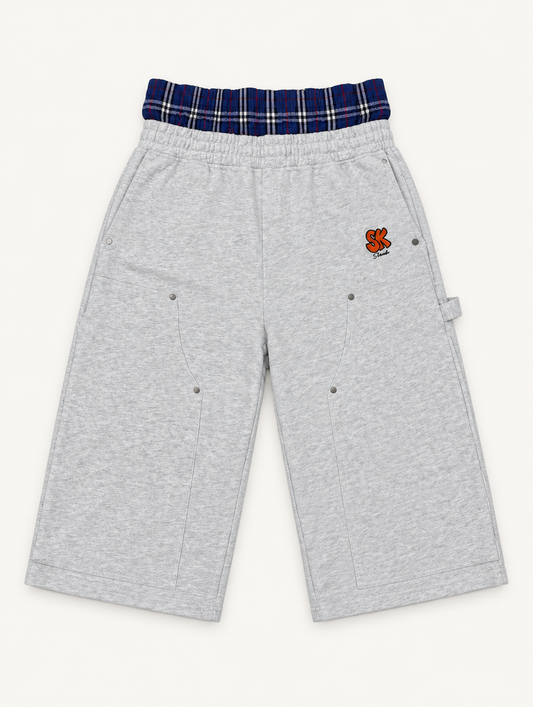 Skeesh Boxer Short Jort Grey - front