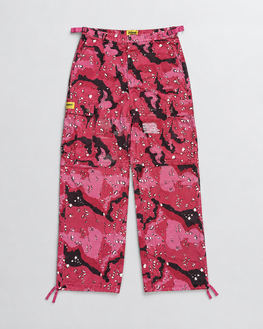 Skeesh F* Cancer Pink Camo Cargo Pants - front