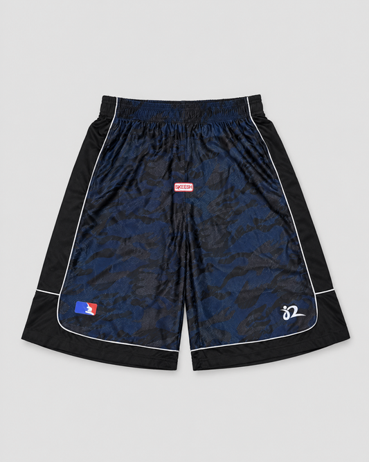 And-Sum V2 Shorts - Navy Camo - front