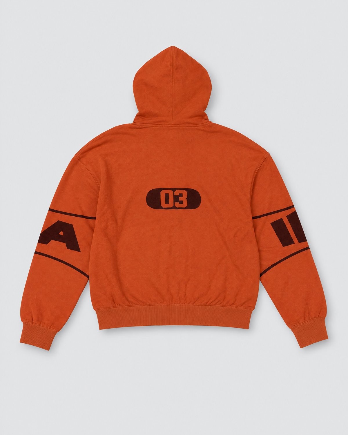 Skeesh Rair Basketball Zip Hoodie - Burnt Orange - back
