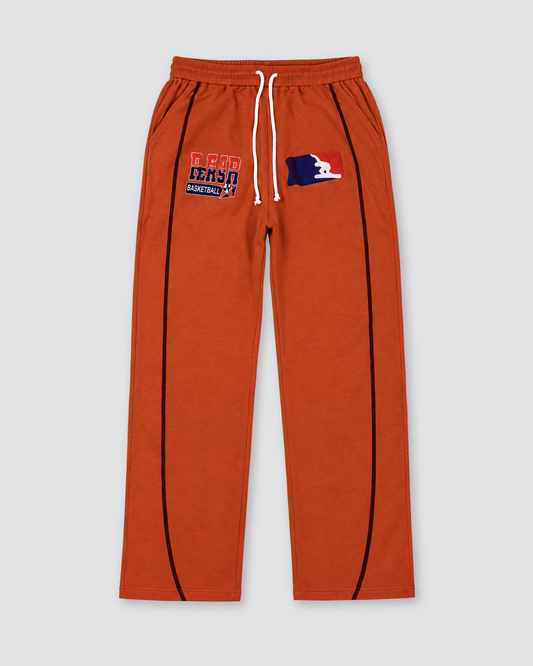 Skeesh Rair Basketball Sweatpants - Burnt Orange - front